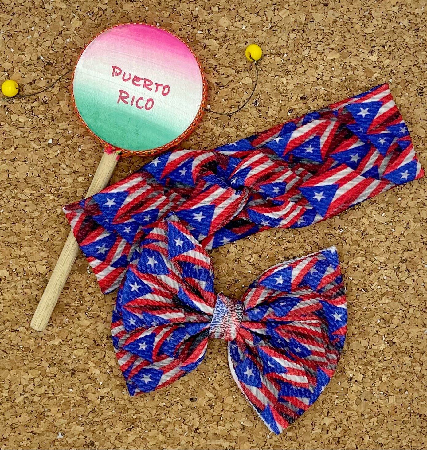 Puerto Rico Headbands + Scrunchies