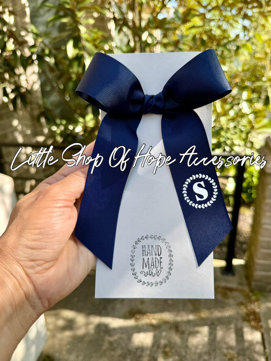 Initial Long Tail Ribbon Bows *Personalization Optional
