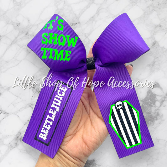 Halloween Long Tail Ribbon Bows