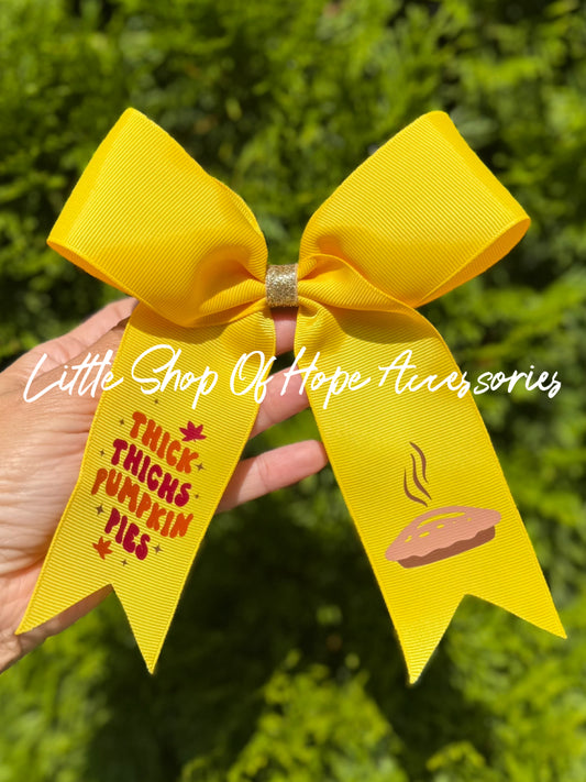 Thanksgiving Long Tail Ribbon Bows