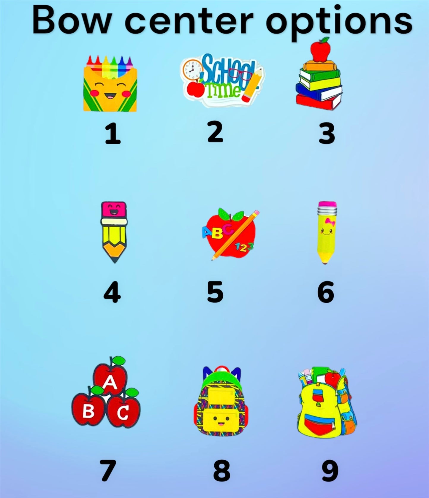 CRAYON Long Tail Ribbon Bows *Personalization Optional