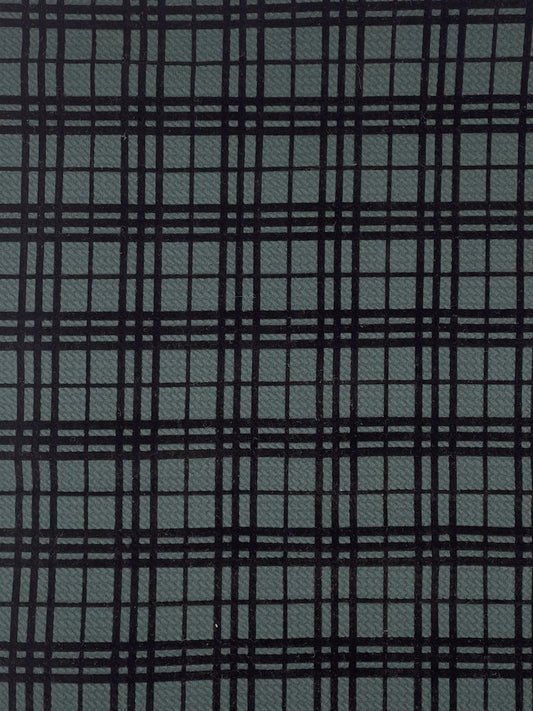 Evergreen Flocked Plaid Headbands + Scrunchies