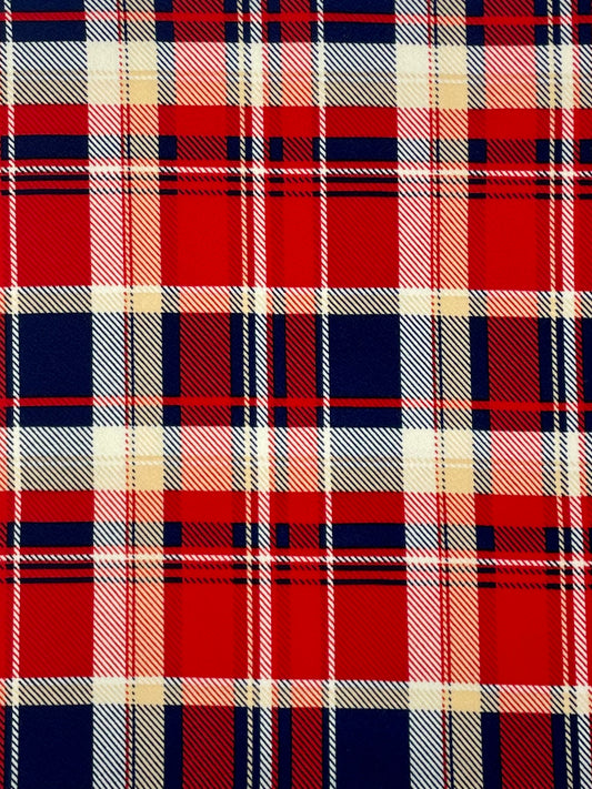 Bold Christmas Plaid Headbands + Scrunchies