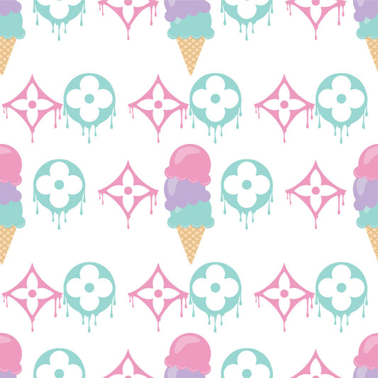 Ice Cream Headbands + Scrunchies