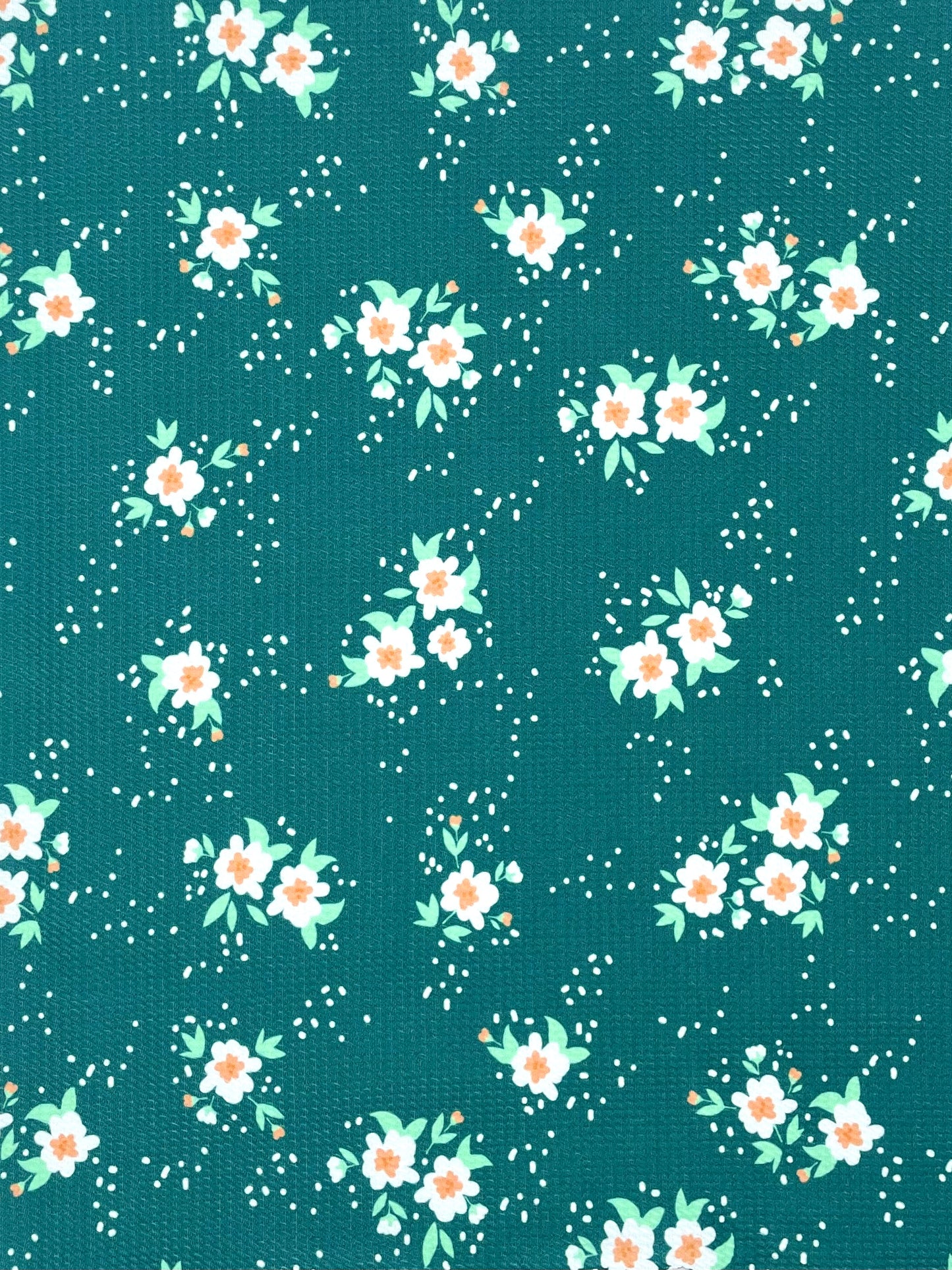 Jade Green Floral Headbands + Scrunchies
