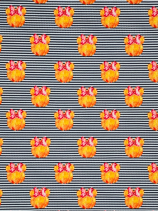 Pumpkin Stripe Headbands + Scrunchies