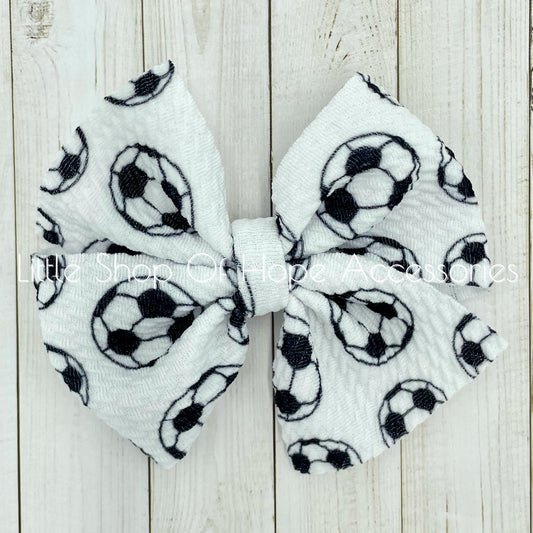 Soccer Bows + Headwraps