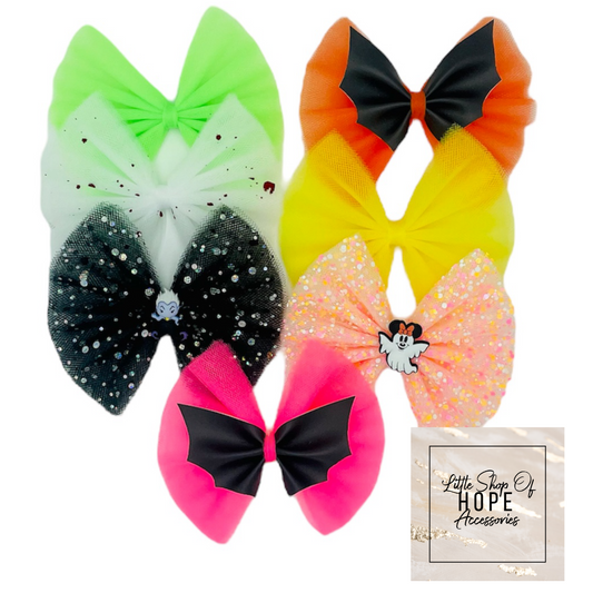 Halloween Tulle Bows