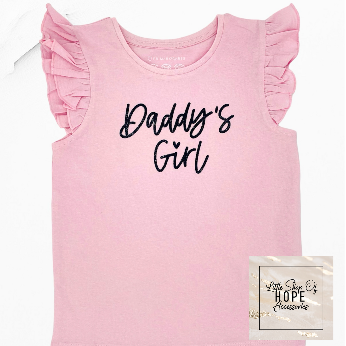 Daddy’s Girl Flutter Sleeve Tank - Child Size