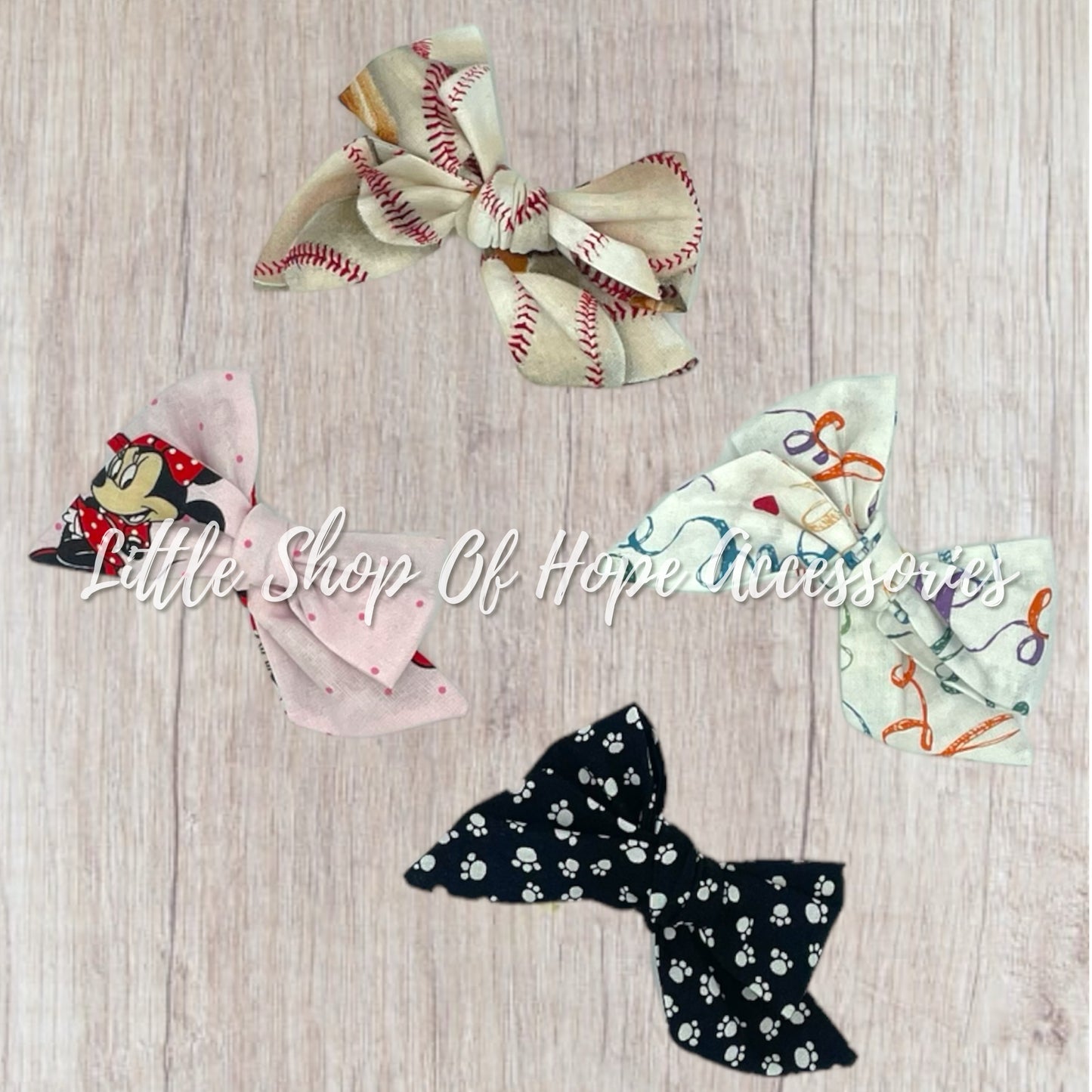 100% Cotton Bows + Scrunchies