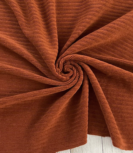 Rust Chunky Rib Corduroy Bows + Headwraps