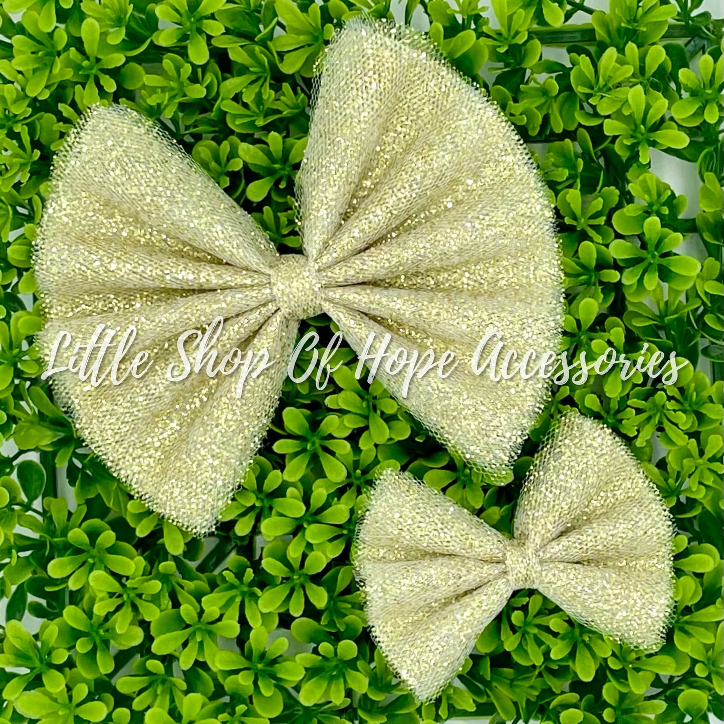 Chunky Glitter Tulle Bows