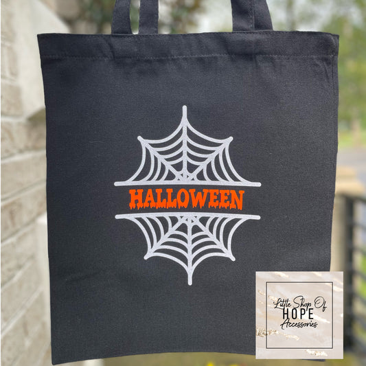 Halloween Spiderweb Treat Bag (Personalization available)