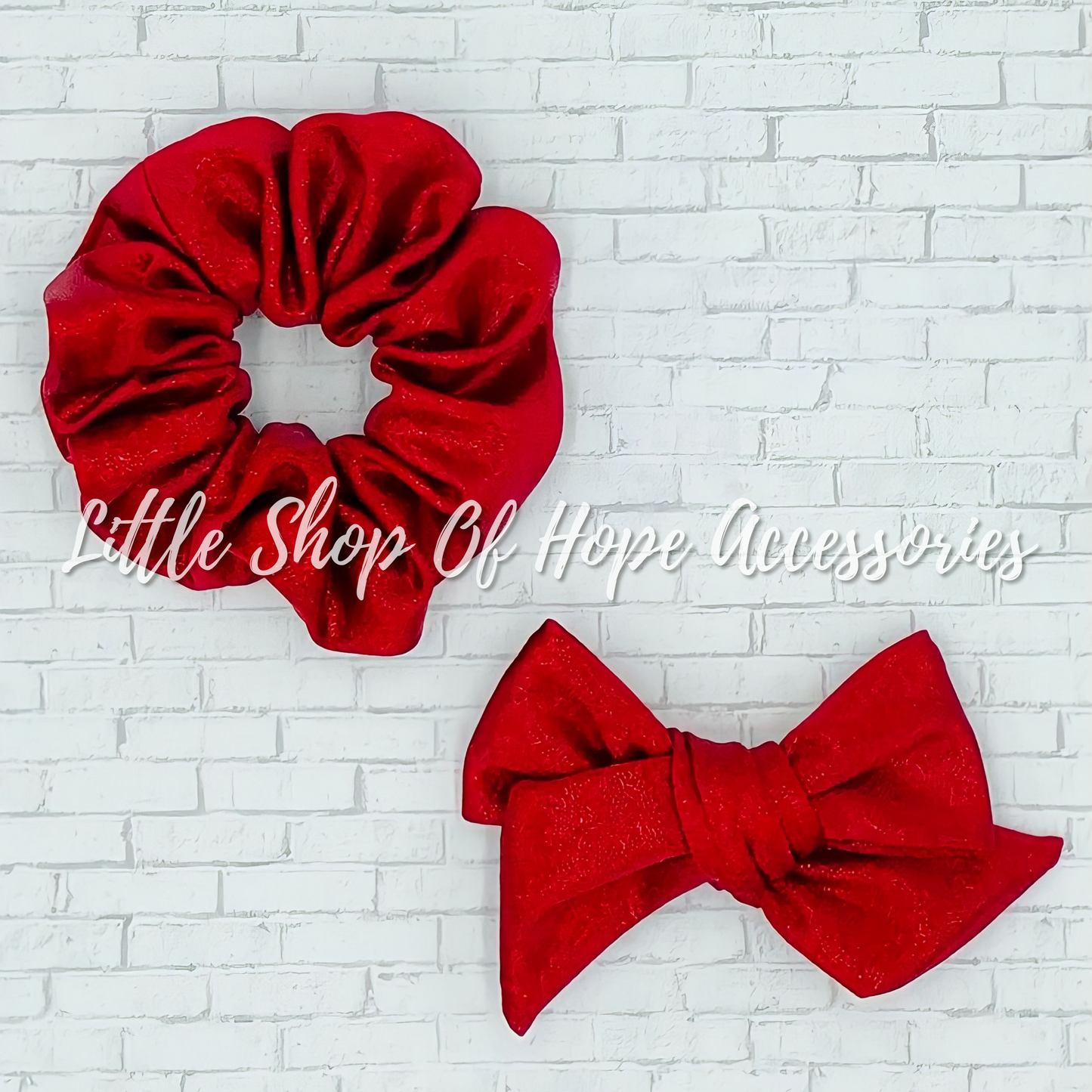 Red Hologram Bows + Headwraps