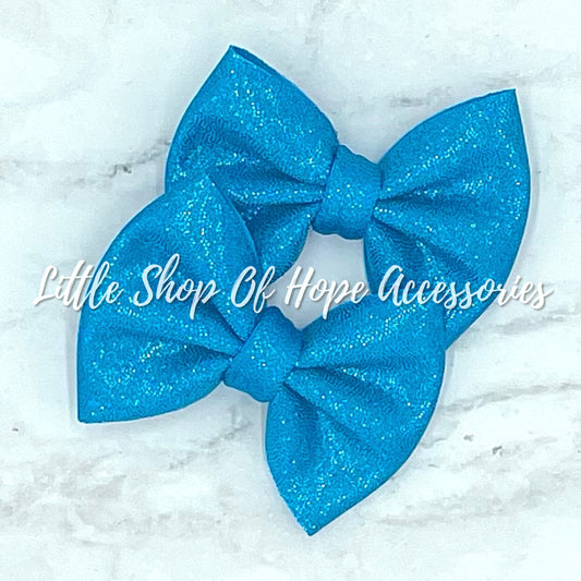 Turquoise Hologram Bows + Headwraps