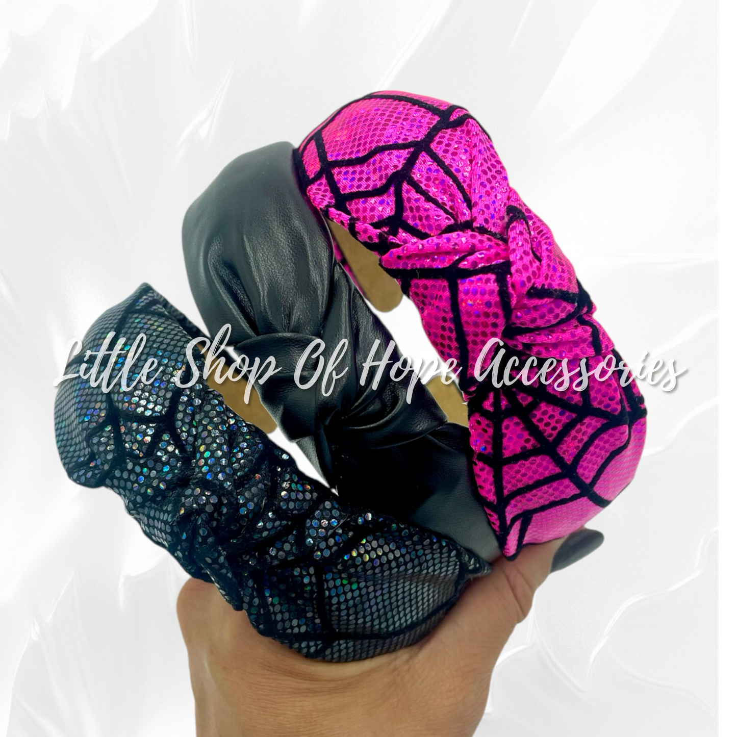 Holo Web Headbands + Scrunchies