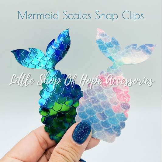 Mermaid Scales Snap Clips