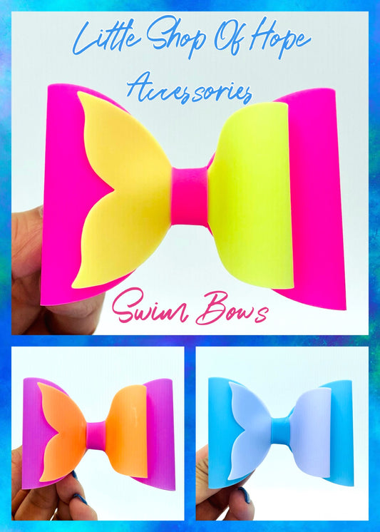 Mermaid Tail Jelly Swim Bows