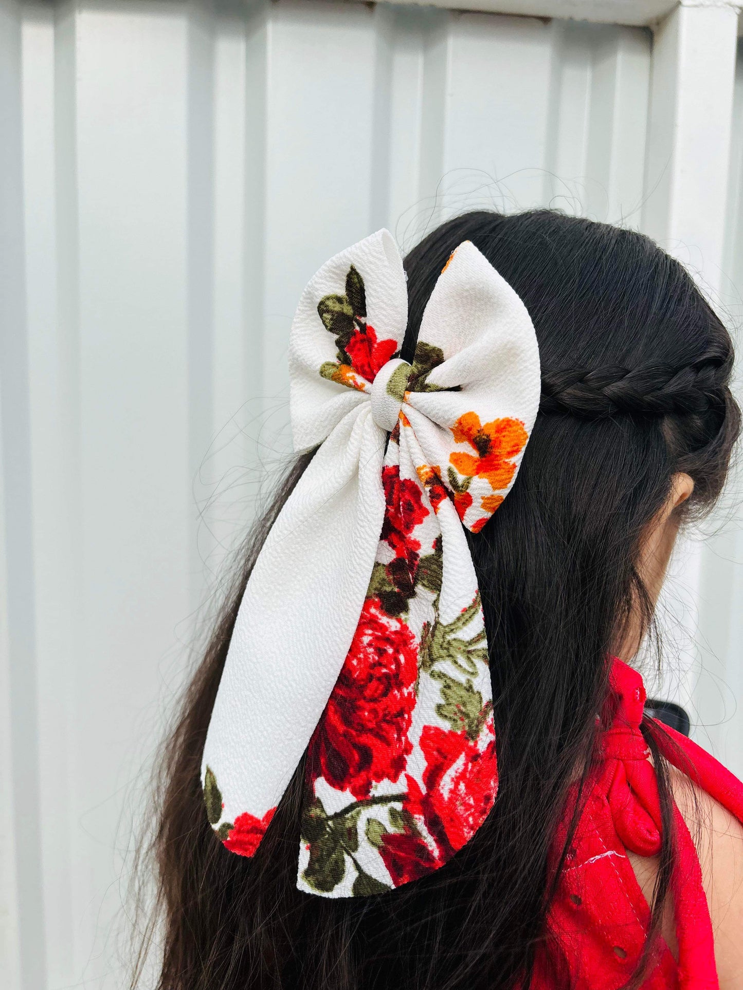 Cream Floral Bows + Headwraps