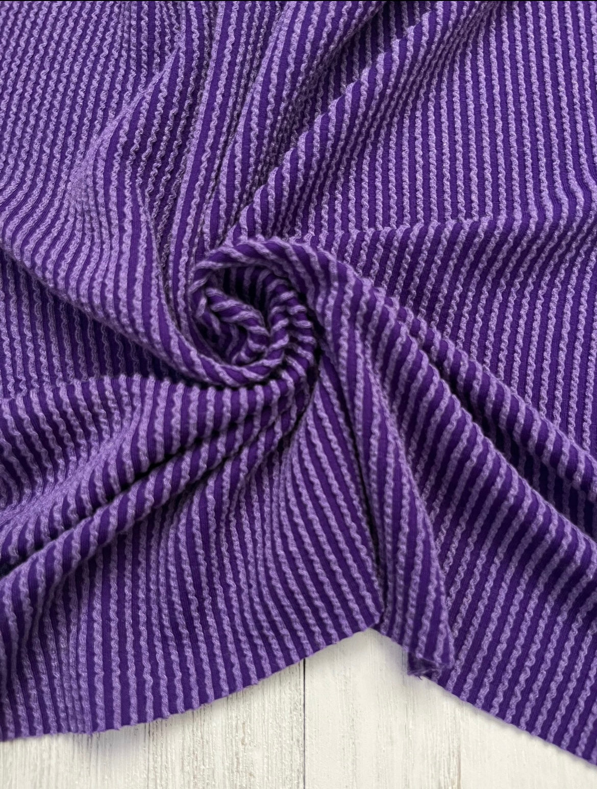 Purple Wavy Rib Bows + Headwraps