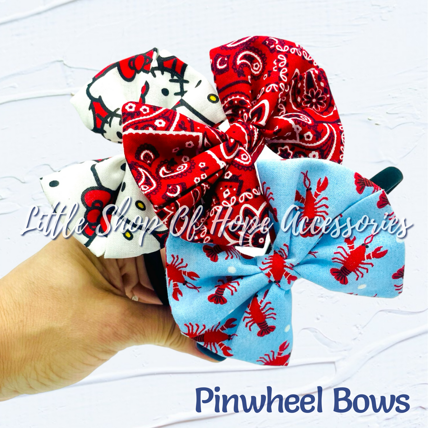 Crawfish Bows + Scrunchies *100% Cotton