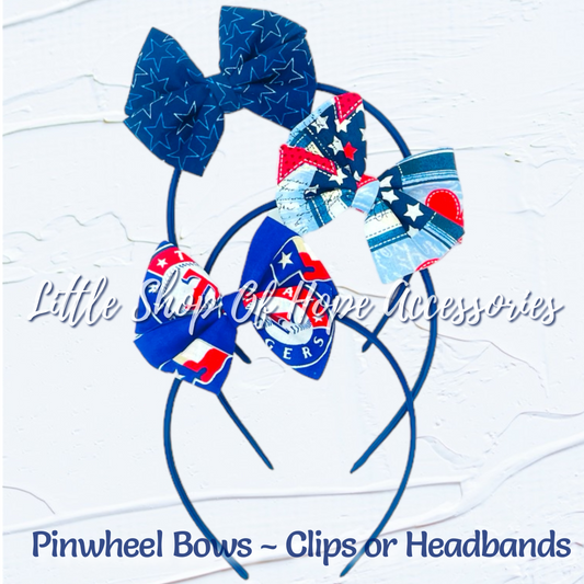 Tex Rangers Bows + Scrunchies *100% Cotton