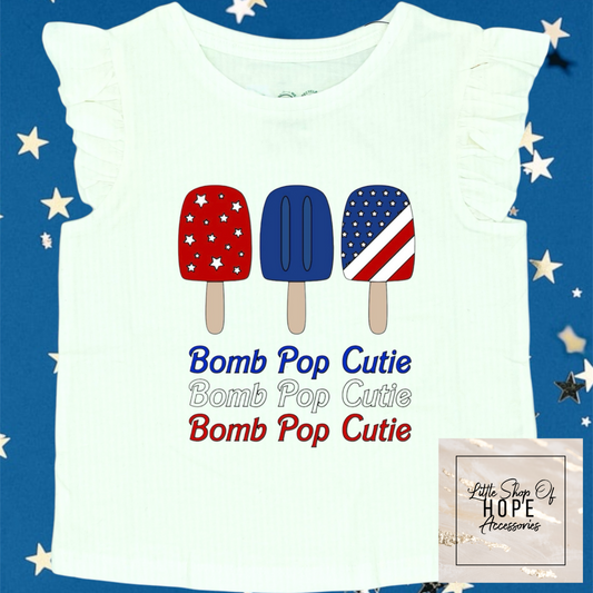 Bomb Pop Cutie Flutter Sleeve Tank - Child Size