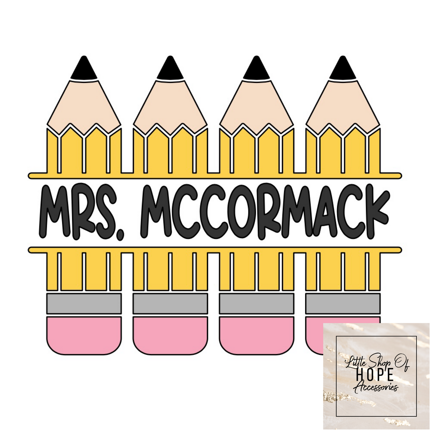 Personalized Pencil Tote Bag