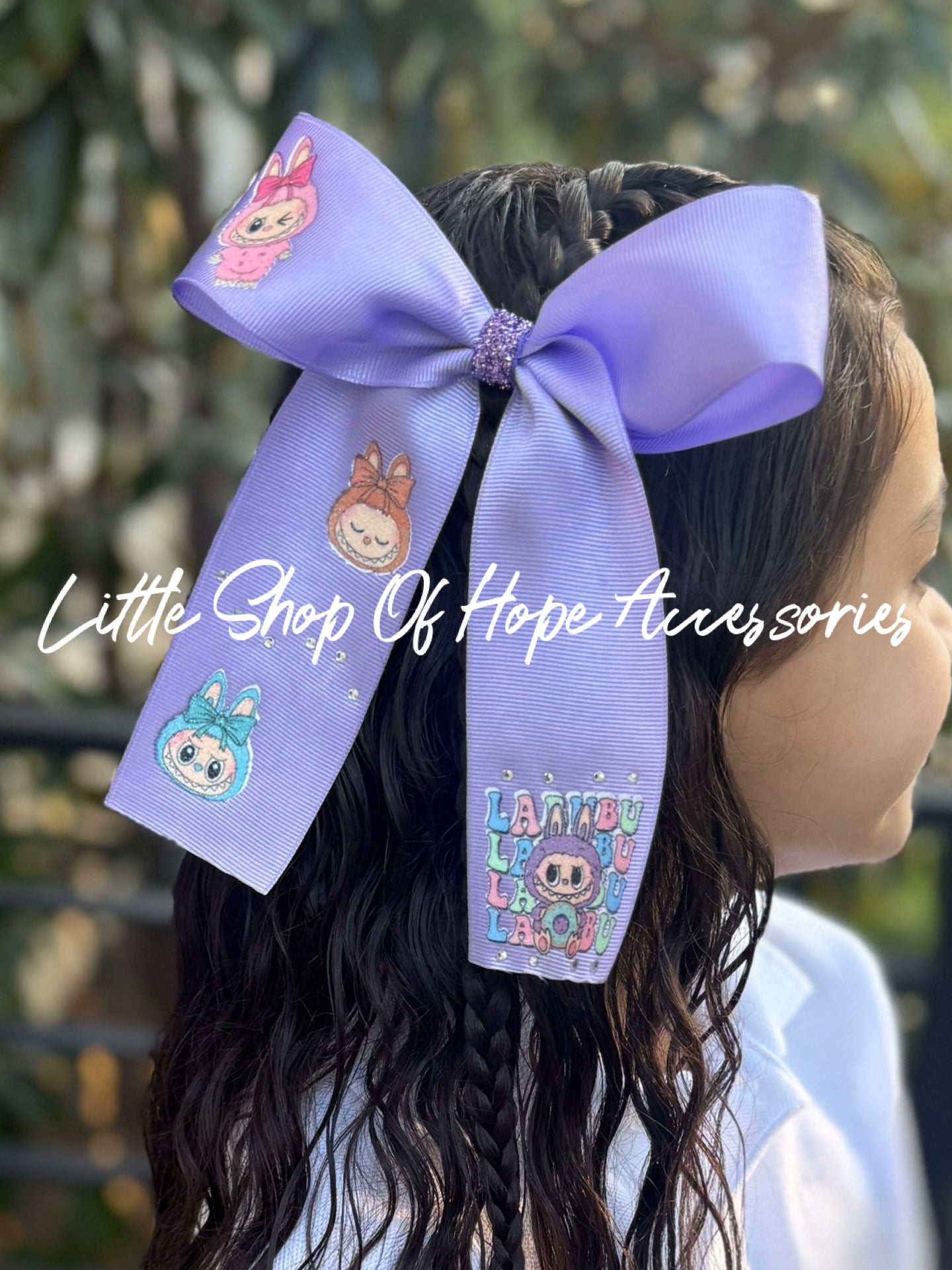 Little Monsters Long Tail Ribbon Bows