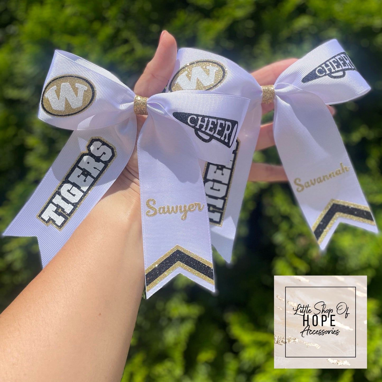 Personalized CHEER BOWS