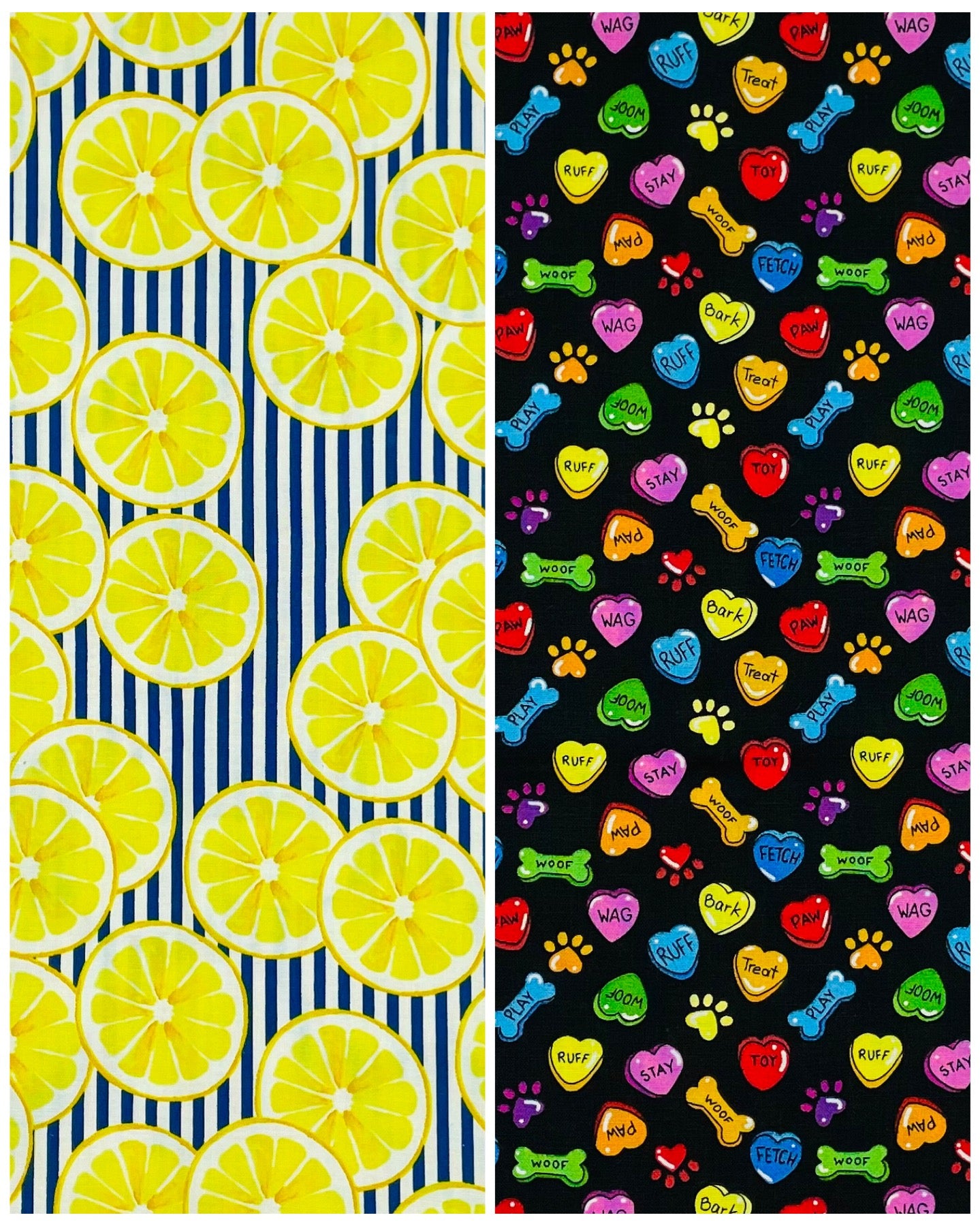 Fruit Print Reversible Pet Bandanas *Optional Personalization