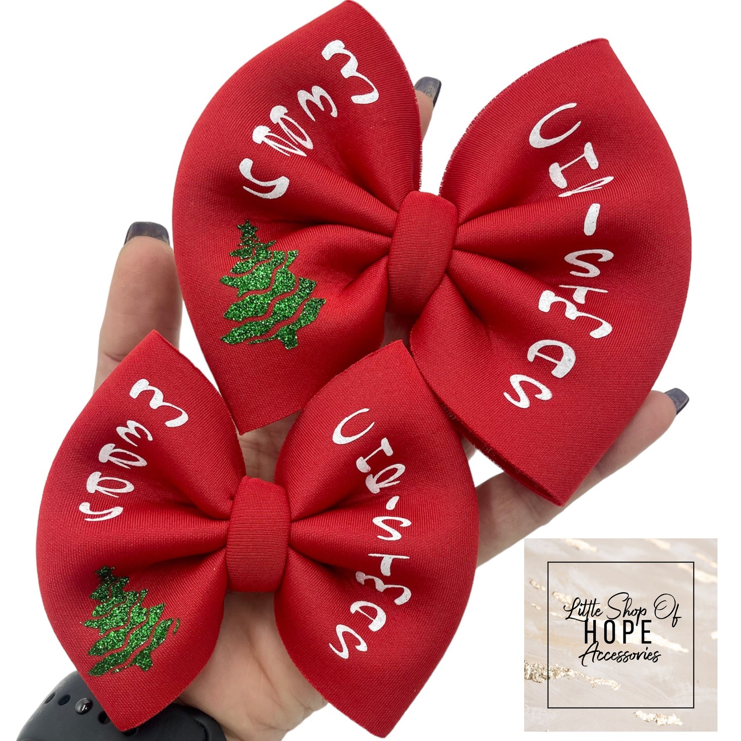 Merry Christmas PUFF Bows