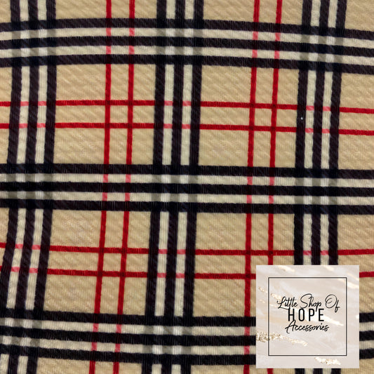 Muted Plaid Headbands + Scrunchies