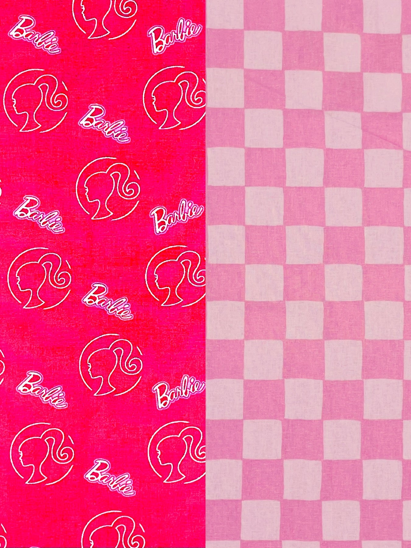 Pink Checkered Reversible Pet Bandanas *Optional Personalization