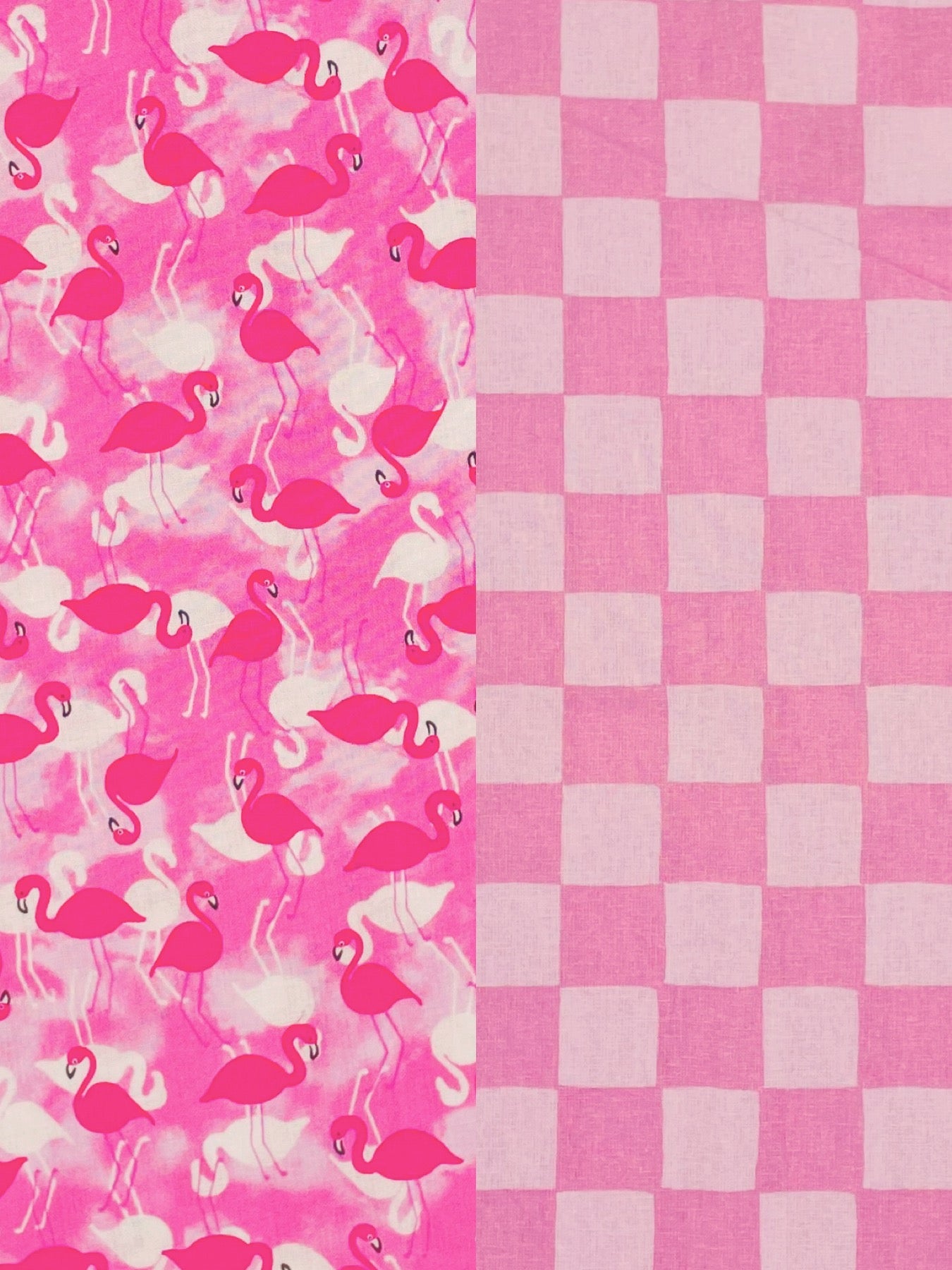 Pink Checkered Reversible Pet Bandanas *Optional Personalization