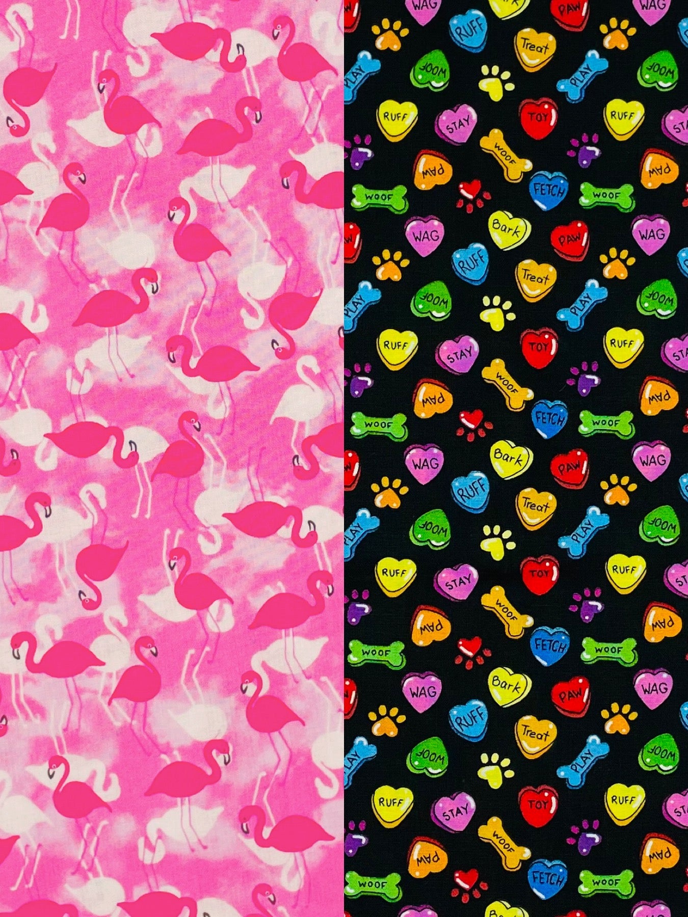 Flamingo Reversible Pet Bandanas *Optional Personalization