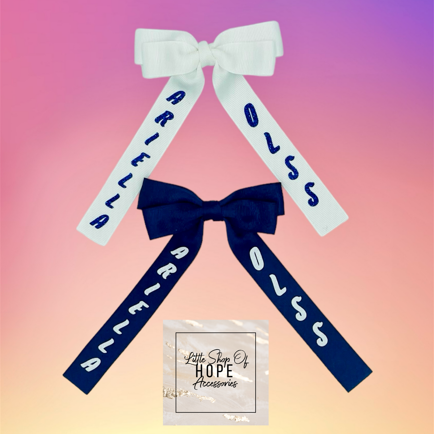 Stacked Ribbon Bows *Personalization Optional