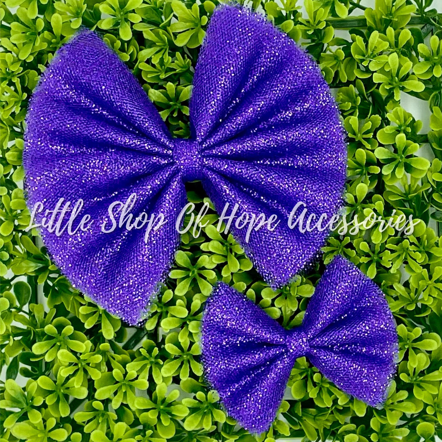 Chunky Glitter Tulle Bows