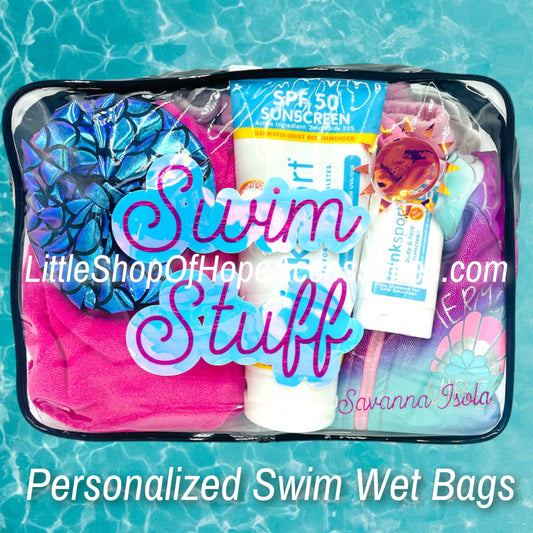 Swim Stuff Wet Bags *Optional Personalization