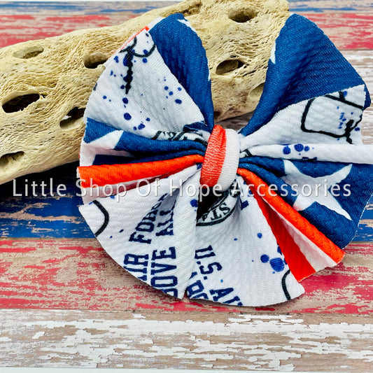 Stars & Stripes Military Shredded Bows