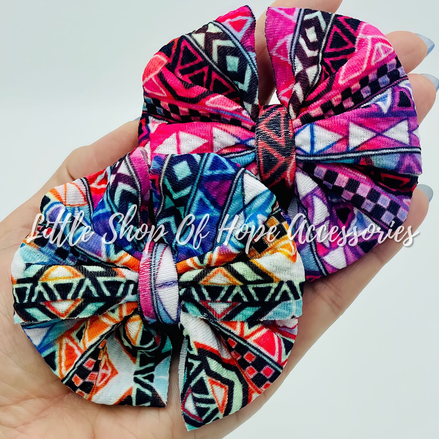 Aztec Stripe Bows + Headwraps