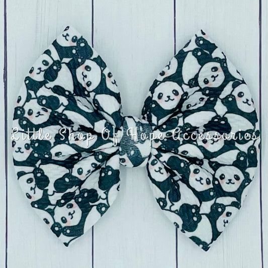 Panda Bows + Headwraps