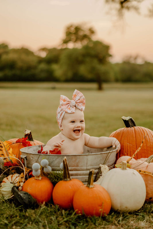 Prettiest Pumpkin Patch Bows + Headwraps