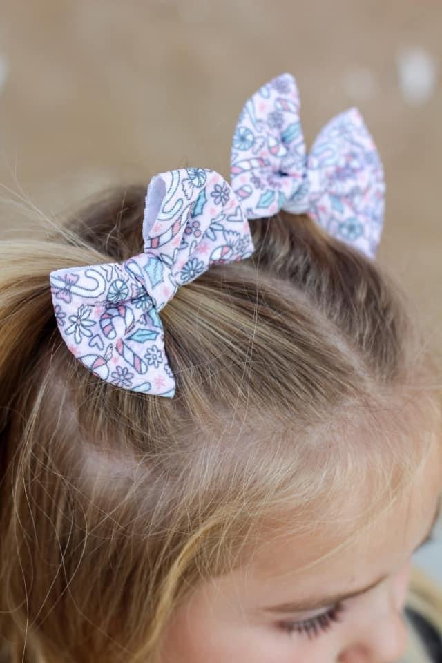 Candy Cane Cutie Bows + Headwraps