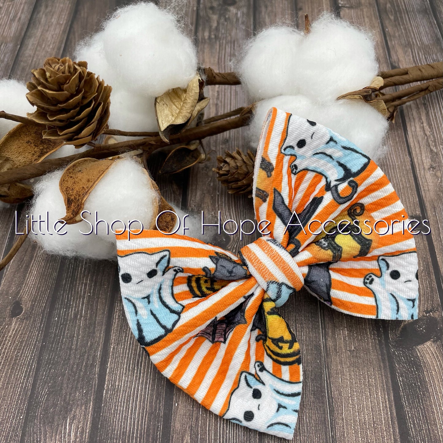 Spooky Stripes Bows + Headwraps