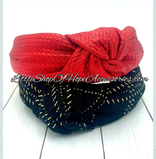 Party Plaid Bows, Headwraps & Headbands