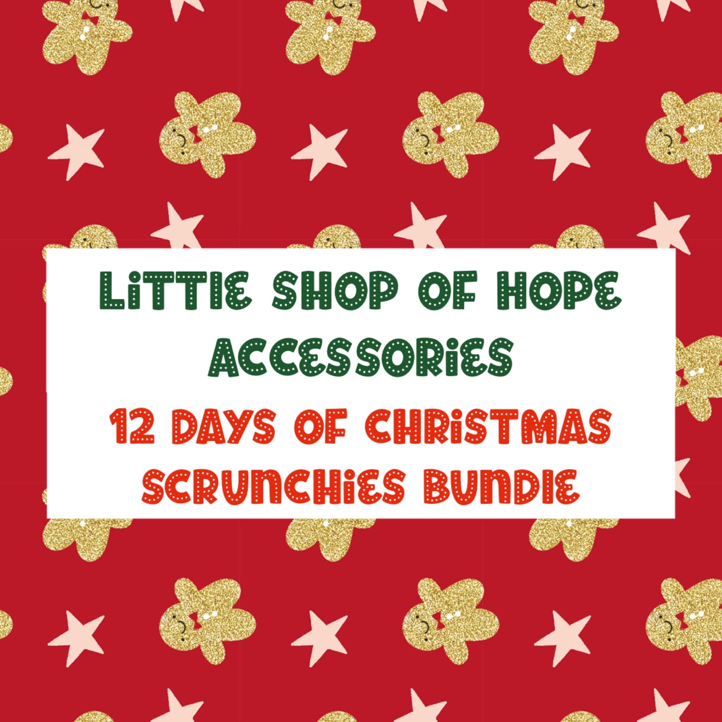 12 Days Of Christmas Scrunchies Bundle - Includes 12 Mystery Scrunchies