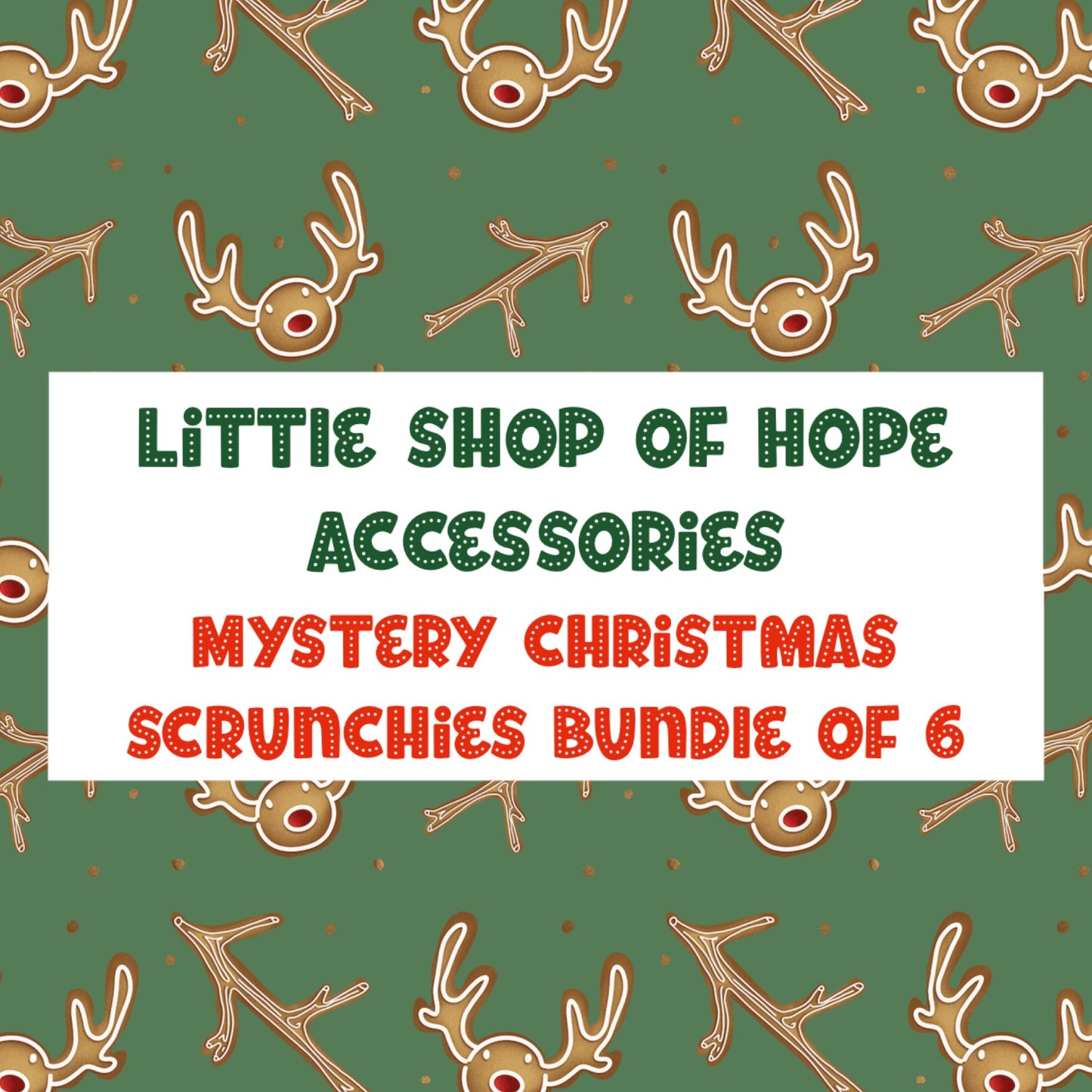 Christmas Scrunchies Bundle - Includes 6 Mystery Christmas Scrunchies