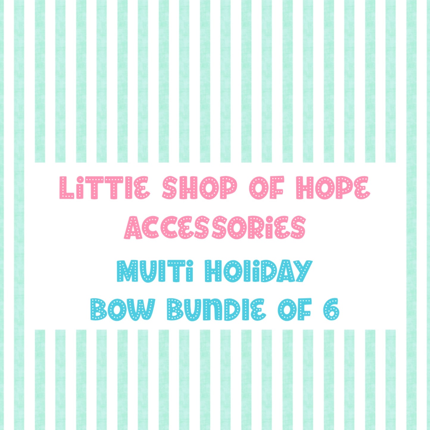 Multi Holiday Bow Bundle - Includes 6 Mystery Holiday Bows