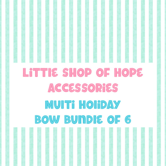 Multi Holiday Bow Bundle - Includes 6 Mystery Holiday Bows